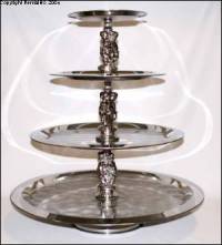 4-Tier Stainless Steel Tray